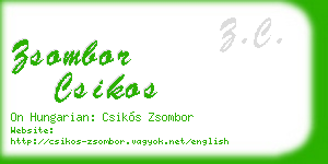 zsombor csikos business card