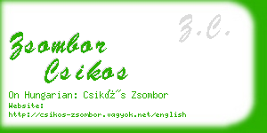 zsombor csikos business card